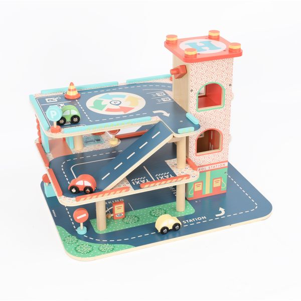 Garage a tre piani in legno - wood "n" play - WOOD 'N' PLAY