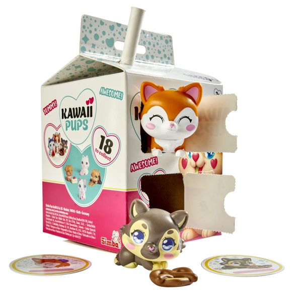 Kawaii pups - confezione con 4 cuccioli - assortito - SIMBA