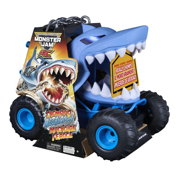 Monster jam, scala 1:15, chomping megalodon rc telecomandato interattivo 4+ - MONSTER JAM