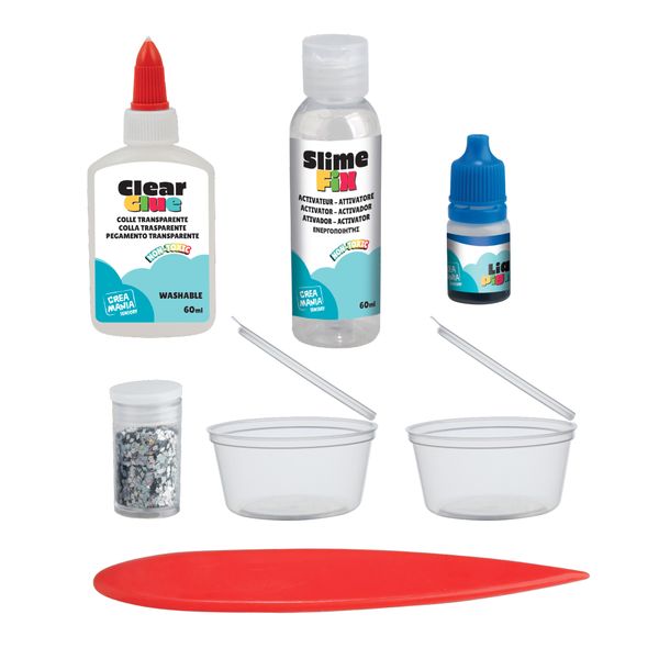 Slime starter kit - 3 varianti colore (assortito) - CREA MANIA