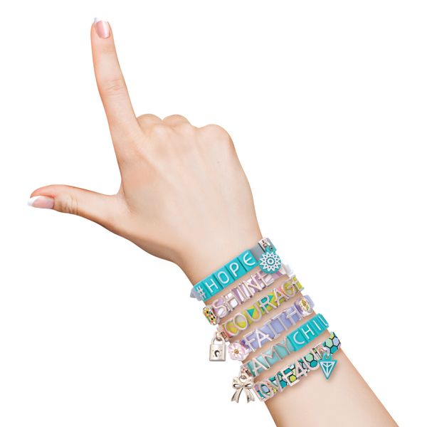 Set bracciali con lettere good vibes - CREA MANIA