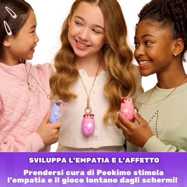 Peekimo, animale domestico interattivo blu, 5+ anni - SPINMASTER