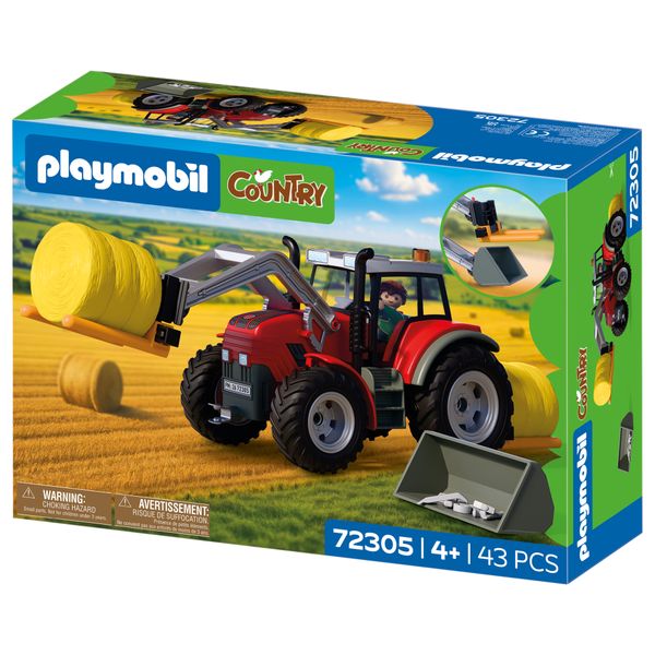 Playmobil 72305 grande trattore con balle di fieno - PLAYMOBIL : FATTORIA