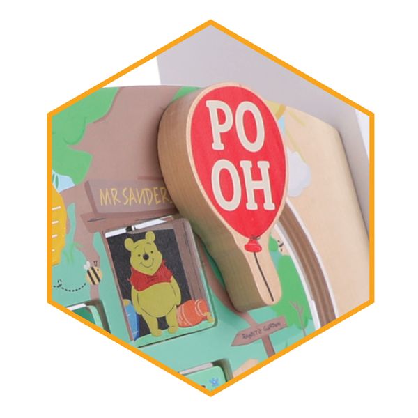 Baby walker in legno - winnie the pooh - WOOD 'N' PLAY