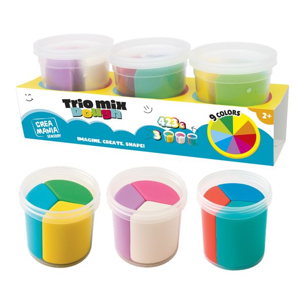 Trio mix dough - pasta da modellare - CREA MANIA