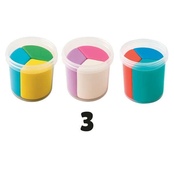 Trio mix dough - pasta da modellare - CREA MANIA