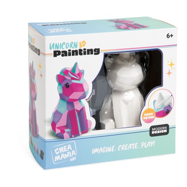 Unicorno 3d da colorare - CREA MANIA