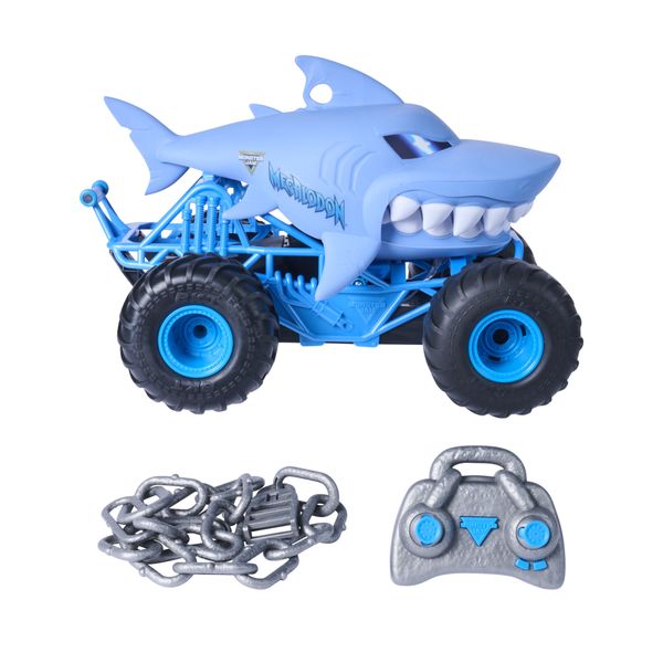 Monster jam, scala 1:15, chomping megalodon rc telecomandato interattivo 4+ - MONSTER JAM