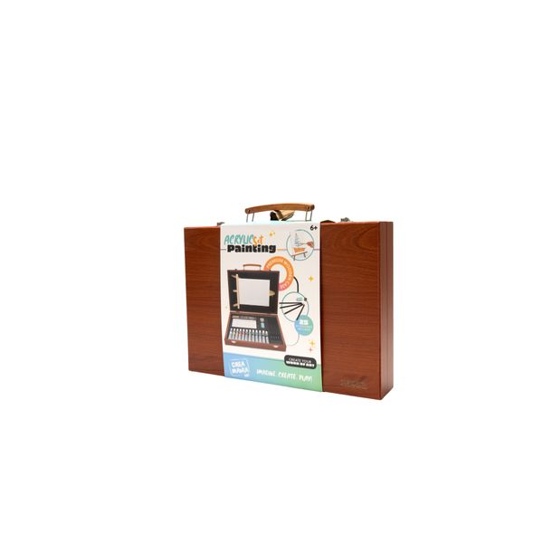 Valigetta pittura in legno - 25 pz - CREA MANIA
