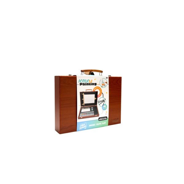 Valigetta pittura in legno - 25 pz - CREA MANIA