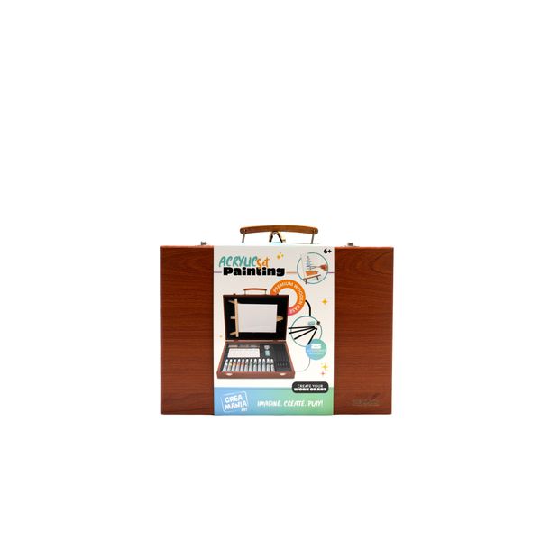 Valigetta pittura in legno - 25 pz - CREA MANIA