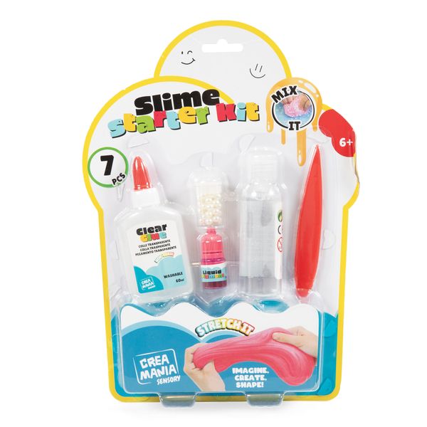 Slime starter kit - 3 varianti colore (assortito) - CREA MANIA