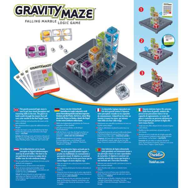 Ravensburger - thinkfun gravity maze, gioco di logica, 8+ - GRAVITRAX