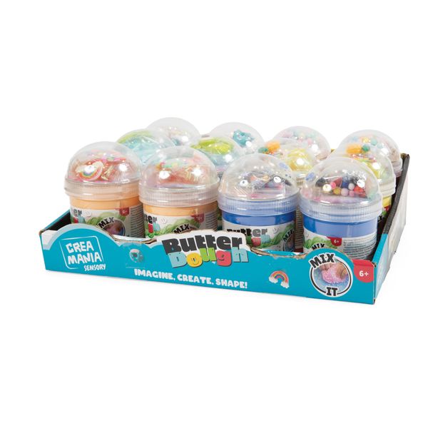 Butter dough small - barattolo 80 gr - 6 modelli assortiti - CREA MANIA
