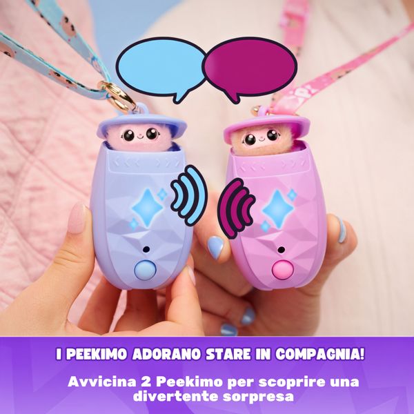 Peekimo, animale domestico interattivo viola, 5+ anni - SPINMASTER