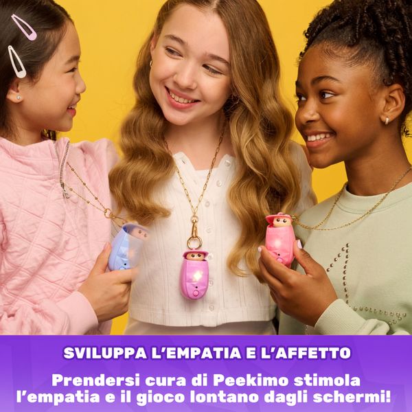 Peekimo, animale domestico interattivo viola, 5+ anni - SPINMASTER