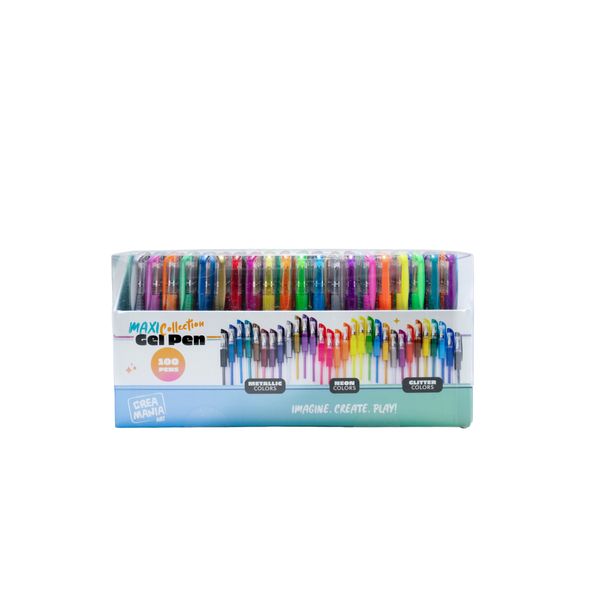 Maxi set di penne gel - 100 colori - CREA MANIA
