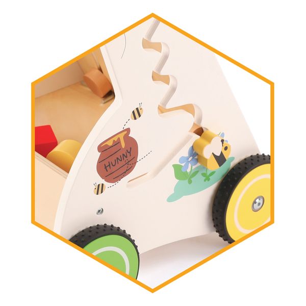Baby walker in legno - winnie the pooh - WOOD 'N' PLAY