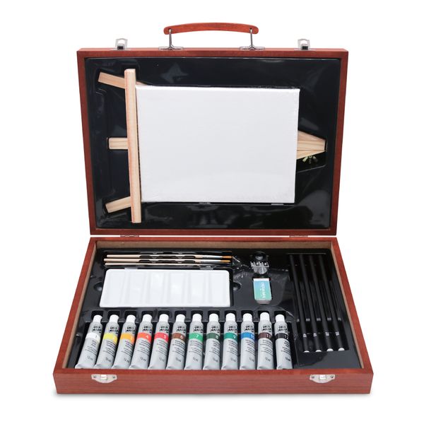 Valigetta pittura in legno - 25 pz - CREA MANIA