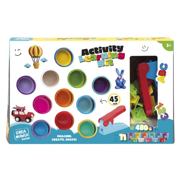 Set lettere e numeri - pasta da modellare - CREA MANIA
