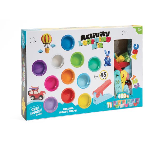 Set lettere e numeri - pasta da modellare - CREA MANIA
