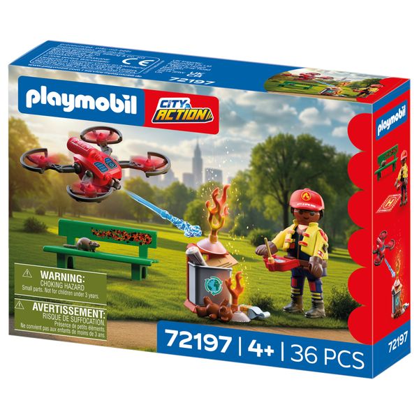 Playmobil 72197 drone antincendio dei vigili del fuoco - PLAYMOBIL : FIRE BRIGADE