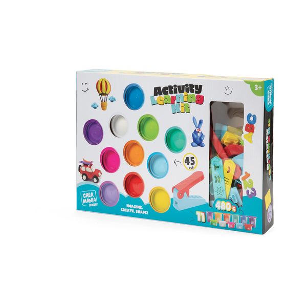 Set lettere e numeri - pasta da modellare - CREA MANIA