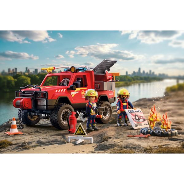 Playmobil 72194 pick-up dei vigili del fuoco - PLAYMOBIL : FIRE BRIGADE