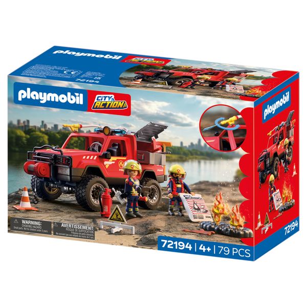 Playmobil 72194 pick-up dei vigili del fuoco - PLAYMOBIL : FIRE BRIGADE