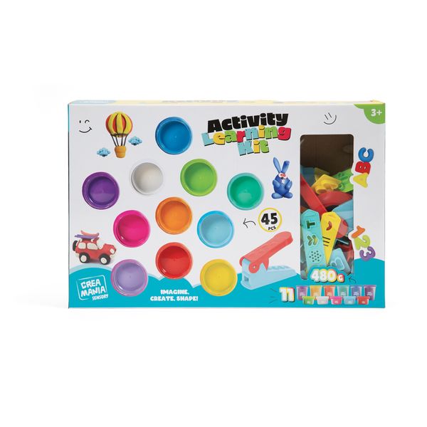 Set lettere e numeri - pasta da modellare - CREA MANIA
