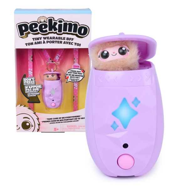 Peekimo, animale domestico interattivo viola, 5+ anni - SPINMASTER