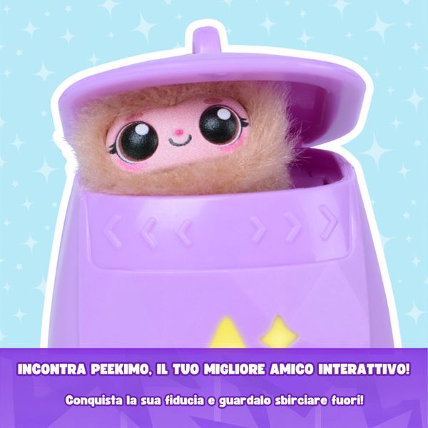 Peekimo, animale domestico interattivo viola, 5+ anni - SPINMASTER
