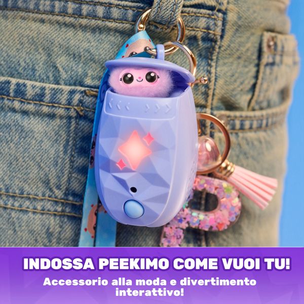 Peekimo, animale domestico interattivo viola, 5+ anni - SPINMASTER