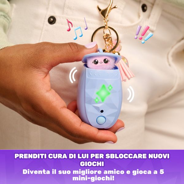 Peekimo, animale domestico interattivo viola, 5+ anni - SPINMASTER