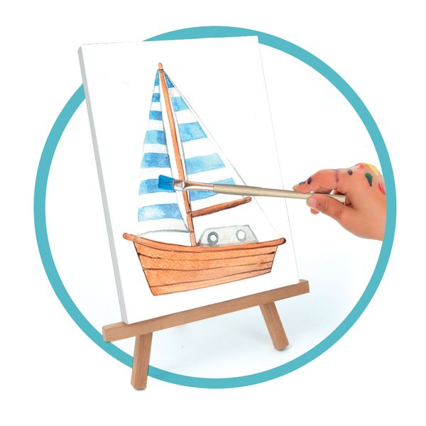 Valigetta pittura in legno - 25 pz - CREA MANIA