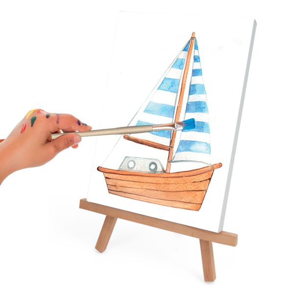 Valigetta pittura in legno - 25 pz - CREA MANIA