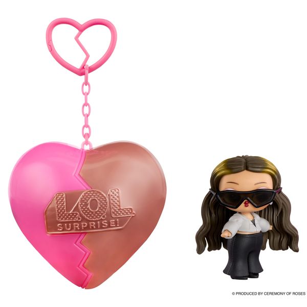 L.o.l. surprise! music festival headliners – bambolina da collezione con portachiavi a cuore, 4 look assortiti - LOL