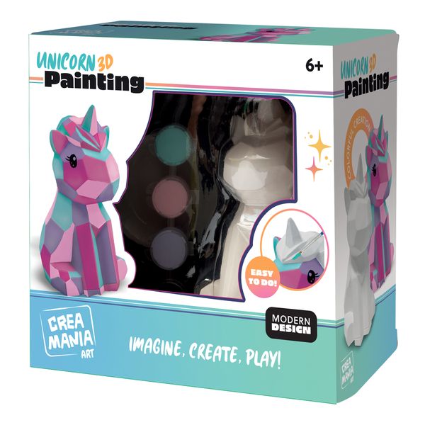 Unicorno 3d da colorare - CREA MANIA
