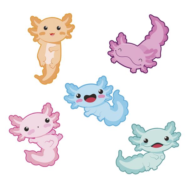Stationery kawaii axolotl - CREA MANIA