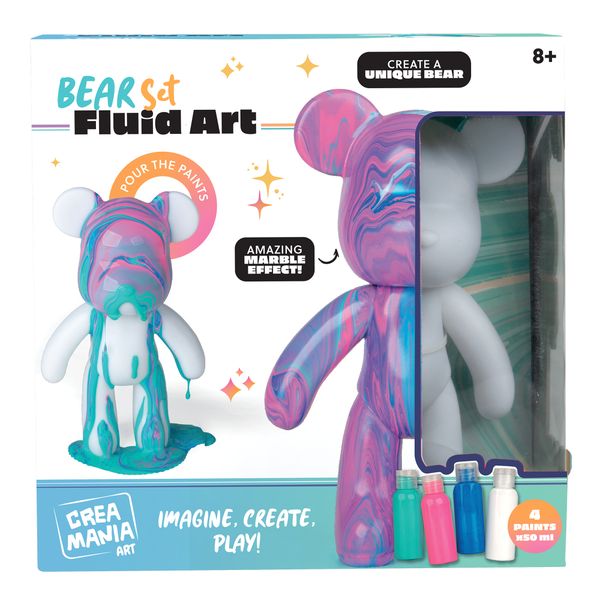 Orsetto fluid art - CREA MANIA