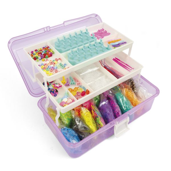 Maxi loom kit - maxi valigetta elastici colorati - CREA MANIA