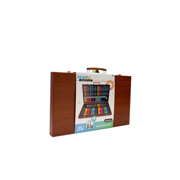 Valigetta deluxe in legno - 180 pz - CREA MANIA