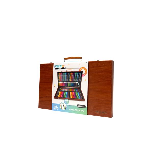 Valigetta deluxe in legno - 180 pz - CREA MANIA