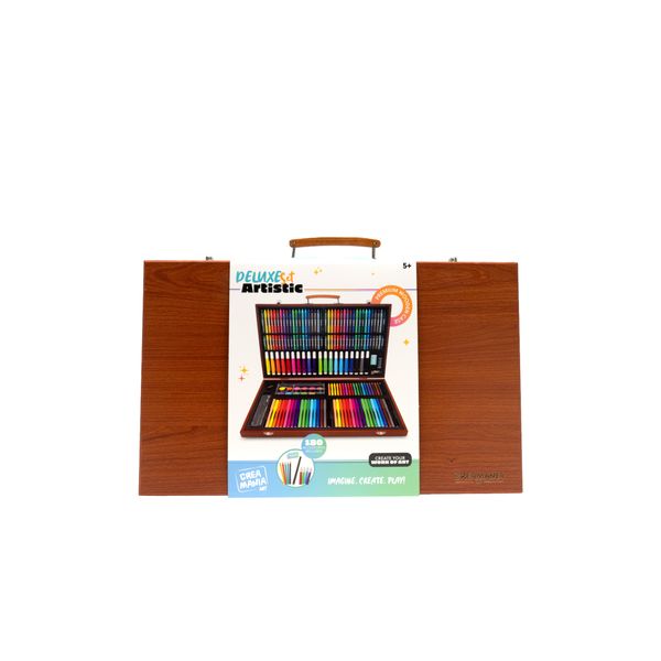 Valigetta deluxe in legno - 180 pz - CREA MANIA