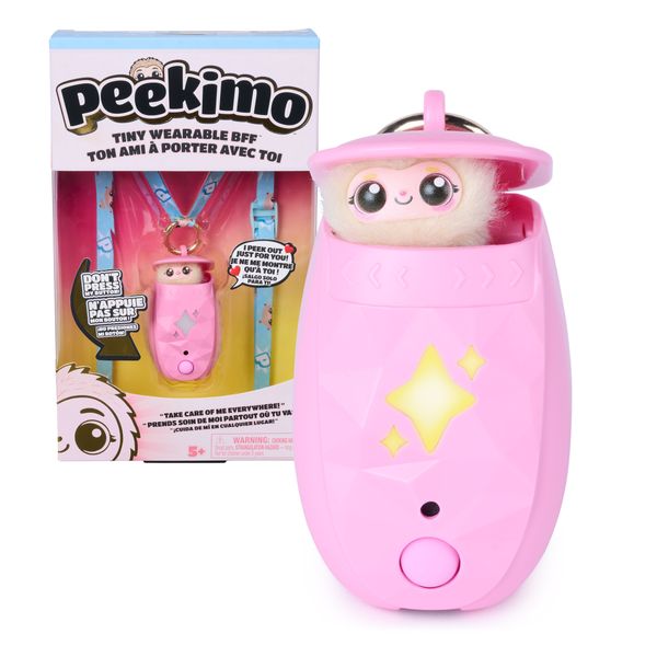 Peekimo, animale domestico interattivo rosa, 5+ anni - SPINMASTER