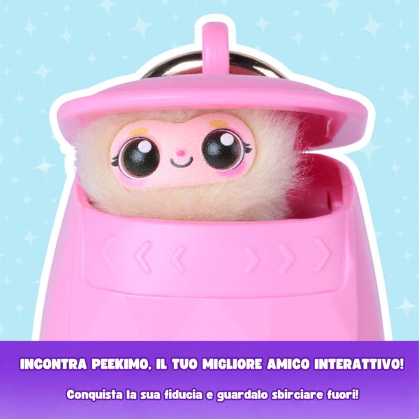 Peekimo, animale domestico interattivo rosa, 5+ anni - SPINMASTER