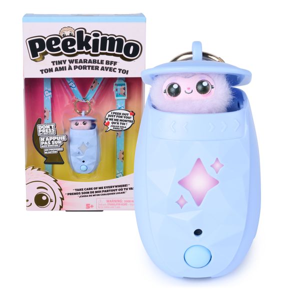 Peekimo, animale domestico interattivo blu, 5+ anni - SPINMASTER