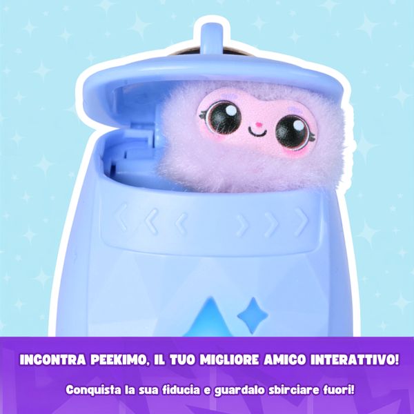 Peekimo, animale domestico interattivo blu, 5+ anni - SPINMASTER
