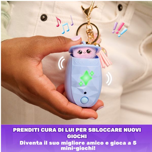 Peekimo, animale domestico interattivo blu, 5+ anni - SPINMASTER