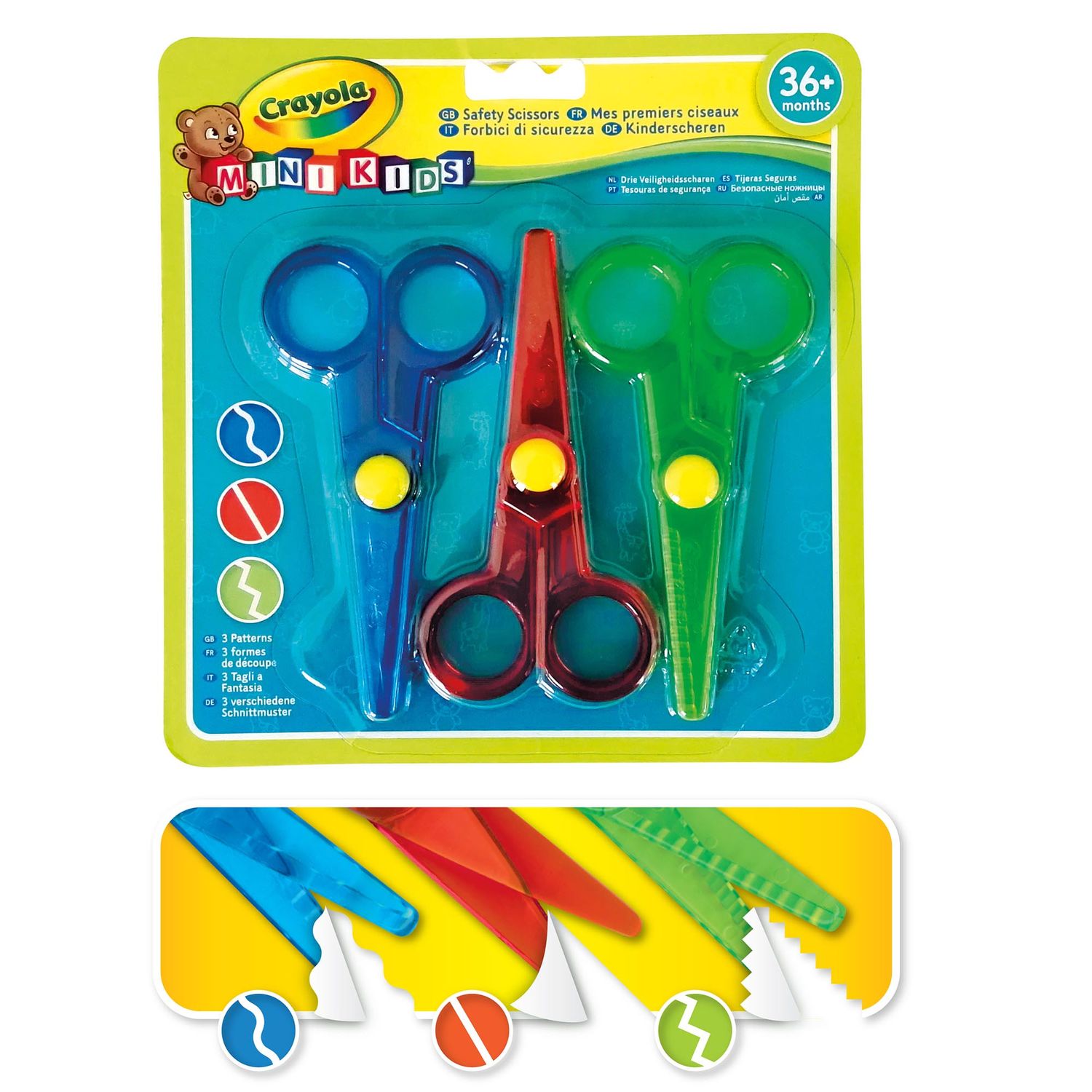 3 forbici di sicurezza minikids crayola - CRAYOLA